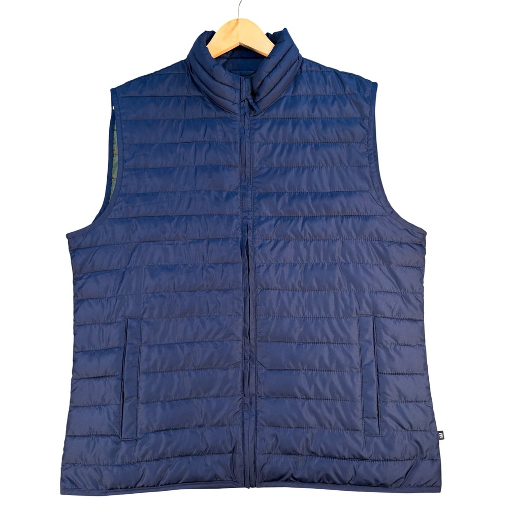 Gap Mens ColdControl Navy Blue Lightweight Puffer Vest Large